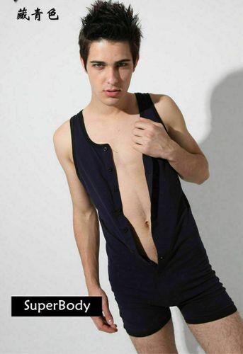 Мужское нижнее белье комбинезон темно-синий SuperBody Navy