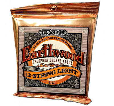 Струны для 12-струнной гитары Ernie ball 2153 Light фосфор