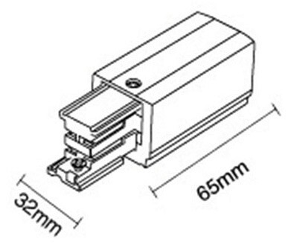 Коннектор Italline WSO 24BL white