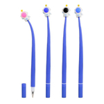 Ручка шариковая, Basir, синие чернила, серия "Космонавт", гибкий корпус с фигуркой, 48 шт