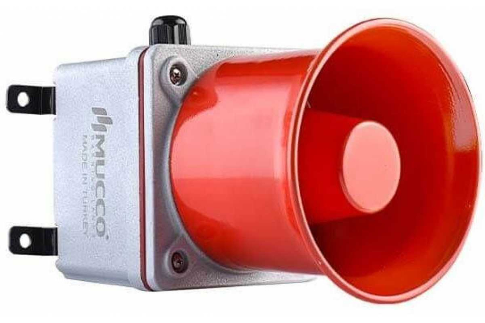 Гудок (сирена) с литым корпусом и 8 мелодиями, 130 дБ, 48 V/DC
