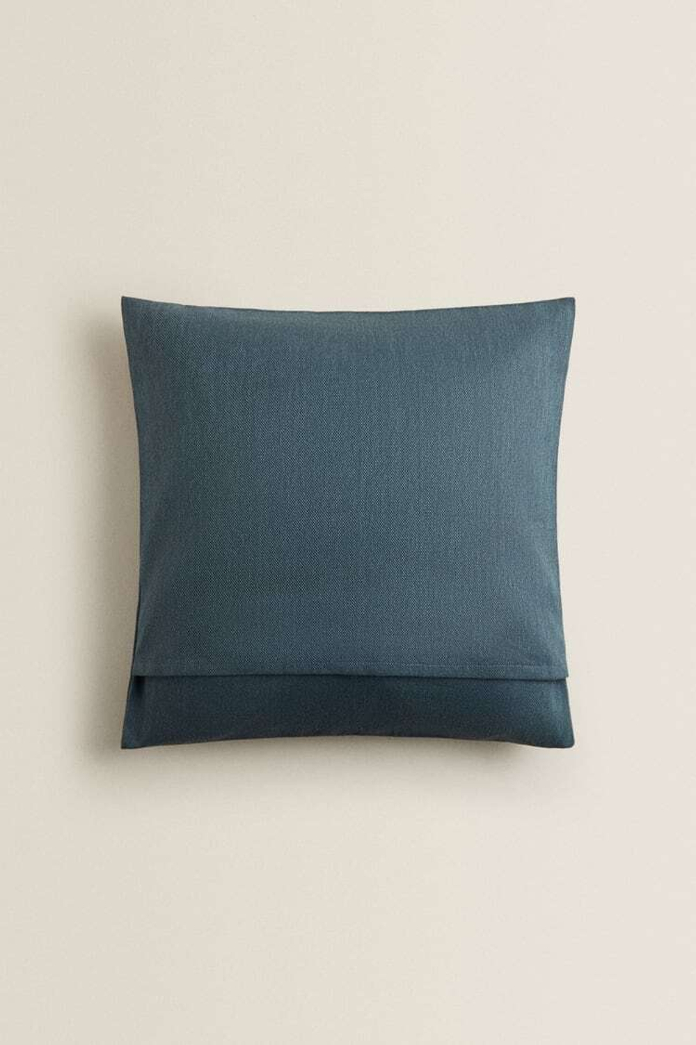 ZARA HOME ОДНОТОННЫЙ ЧЕХОЛ ДЛЯ ДЕКОРАТИВНОЙ ПОДУШКИ, СИНИЙ