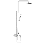 Душевая система для ванны, Solone, с картриджем, нерж, EZA16-A090
