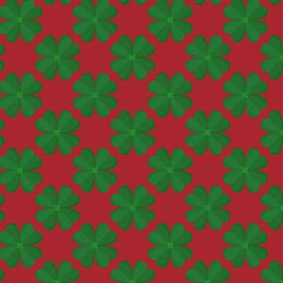 Four-leaf clover seamless pattern.