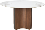 Стол М-City DISAUR Кастелла (Castela) 135 Белый мрамор Ca071, керамика, Орех