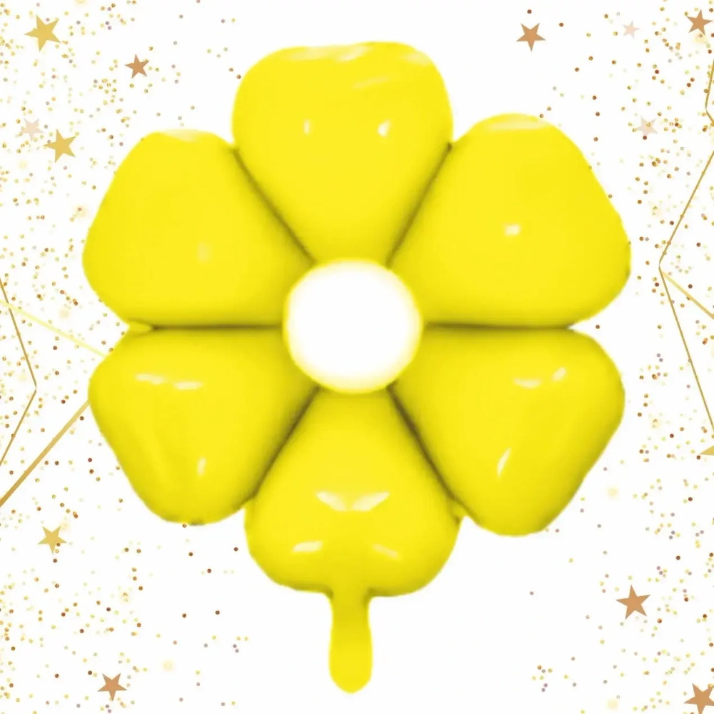 Шар фольгированный 71*71 см «Цветочный рай», Жёлтый