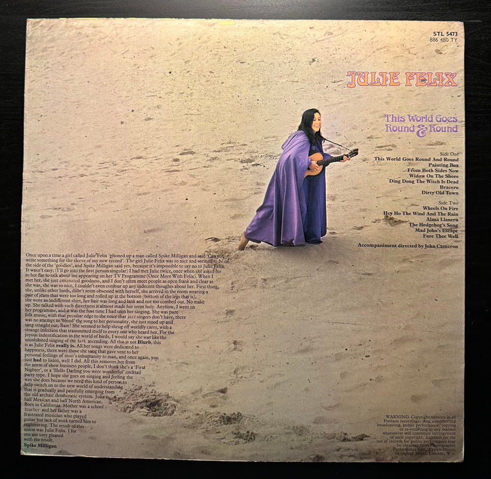 Julie Felix - This World Goes Round & Round (Англия 1968г.)