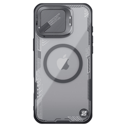 Чехол тонированный от Nillkin на iPhone 16 Pro Max, с металлической крышкой и поддержкой MagSafe, серия Iceblade Prop Magnetic Case