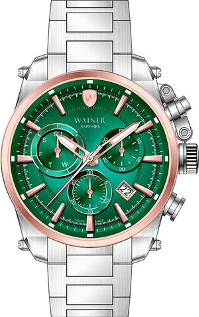 Швейцарские наручные часы Wainer WA.19200-H с хронографом