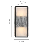 Уличный настенный светодиодный светильник Favourite Powder 4825-2W