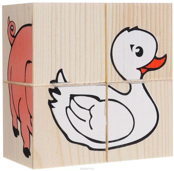 Кубики Животные"