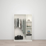 Гардероб 3-дверный - IKEA KLEPPSTAD/КЛЕППСТАД ИКЕА, 117x176 см, белый