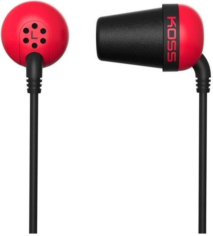 Наушники Koss The Plug красный