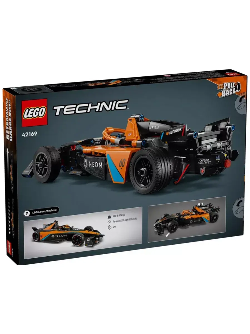 Лего Техник 42169 McLaren Formula E Race Car Technic
