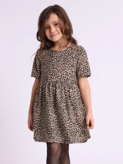 Платье в садик с коротким рукавом