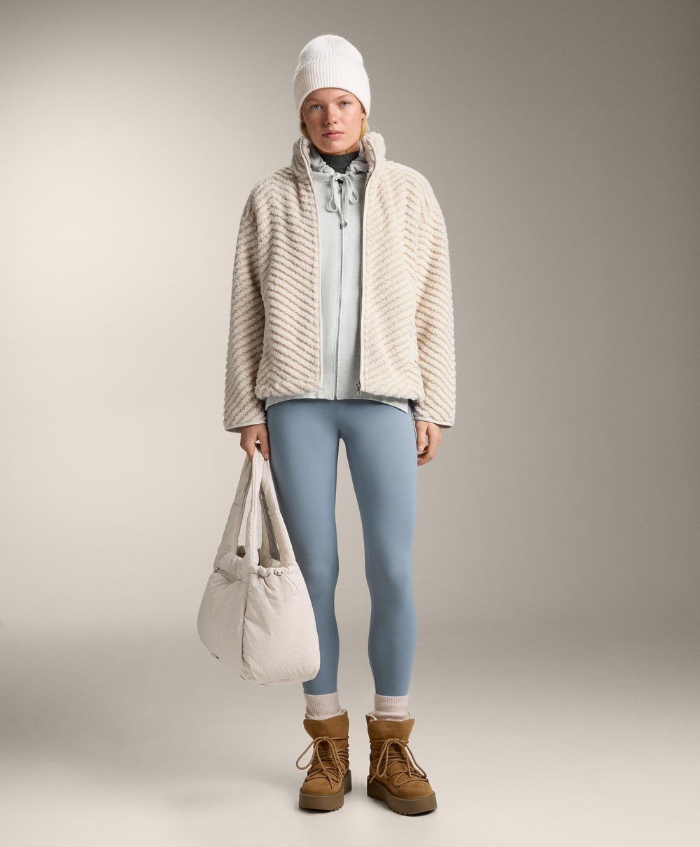 Oysho Спортивный бюстгальтер с бретелями на спине, серо-голубой