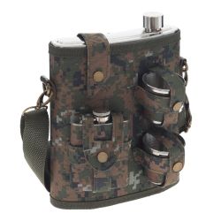 GAEM Набор из 4-х предм.: фляжка 1350 мл, 2 стопки 70 мл, фляжка 100 мл, L19 W10,5 H23,5 см