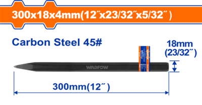 Зубило 4х18х300 мм (6/36) WADFOW WCC0302