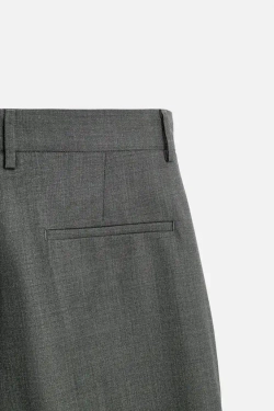 ZARA X HARRY LAMBERT ШОРТЫ -БЕРМУДЫ, СЕРЫЙ