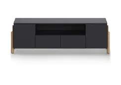 Тумба Basic под ТВ с нишей ширина 170 см (черный)