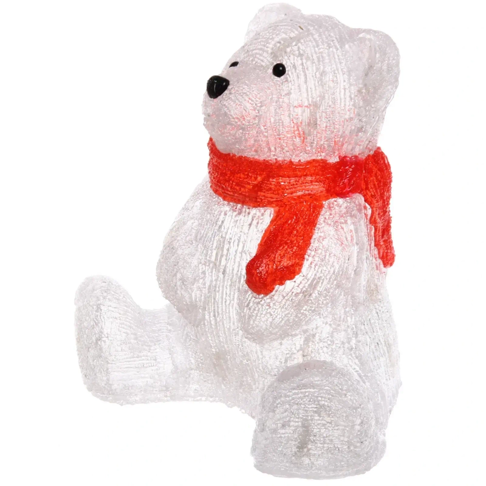 Фигура светодиодная «Мишка» 27*20*25 см, 30 ламп LED, (авторежим), 220V, Белый