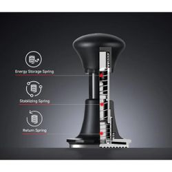 Темпер пуш для кофе пружинный d 58,5 мм h11,6 см Sword Tamper нерж. сталь дерев. ручка ZeroHero