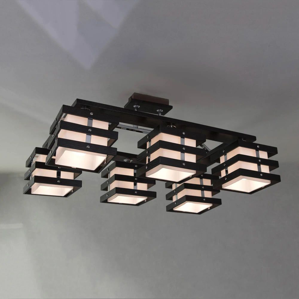 Citilux Киото CL133161 Люстра деревянная Венге Хром