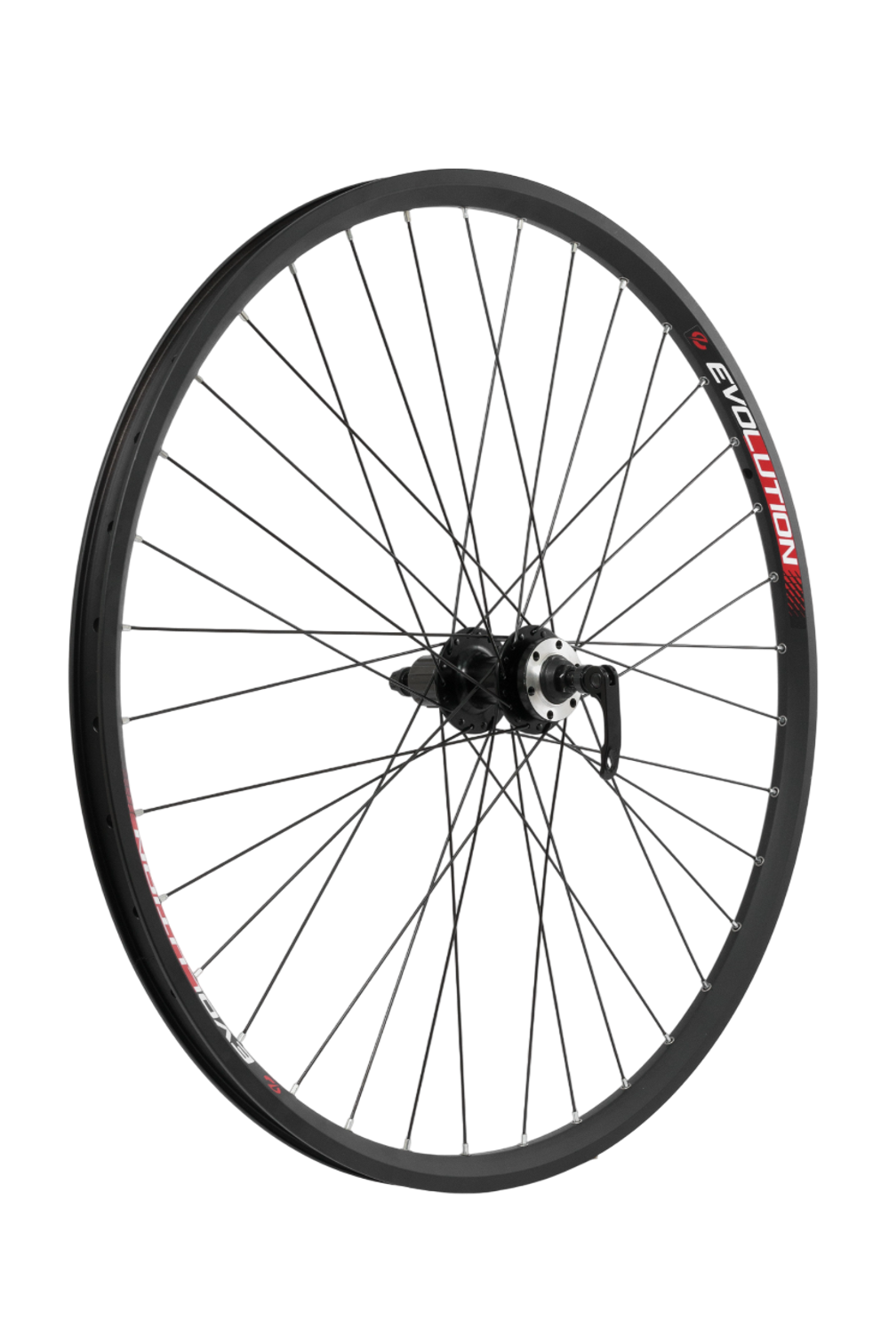 Колесо заднее 28-29" D EVOLUTION кассета 8-10 ск. пром.подш. эксцентрик / обод двойной алюм. черн. SSE A/V 21х22 / втулка алюм. черн.