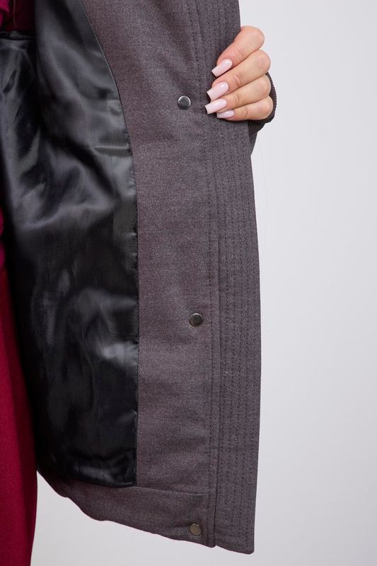 Куртка укороченная стеганая, графит