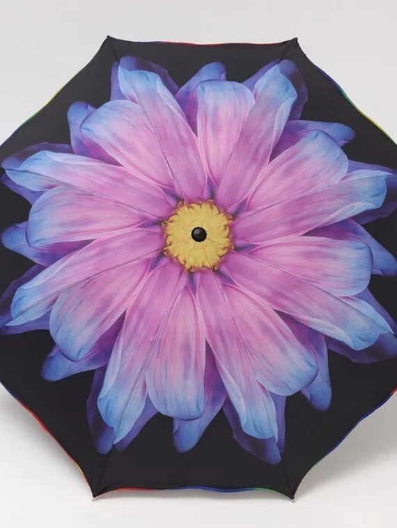 Зонт механический «Цветок», 4 сложения, 8 спиц, R = 47 см, рисунок МИКС