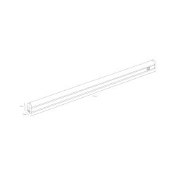 Линейный светодиодный светильник ЭРА LLED-01-14W-6500-W 14Вт 6500K L1024 с выключателем