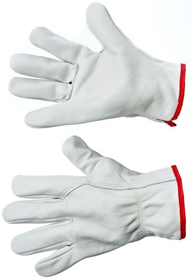 Перчатки спилковые АЙДАХО V04 р.10 цв.светло-серый