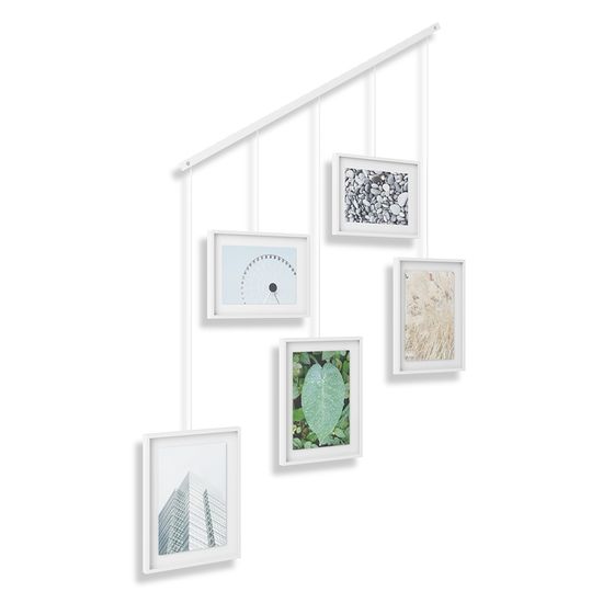 Панно для фотографий exhibit, белое, 5 эл.