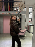 Пуховик Лак горький шоколад