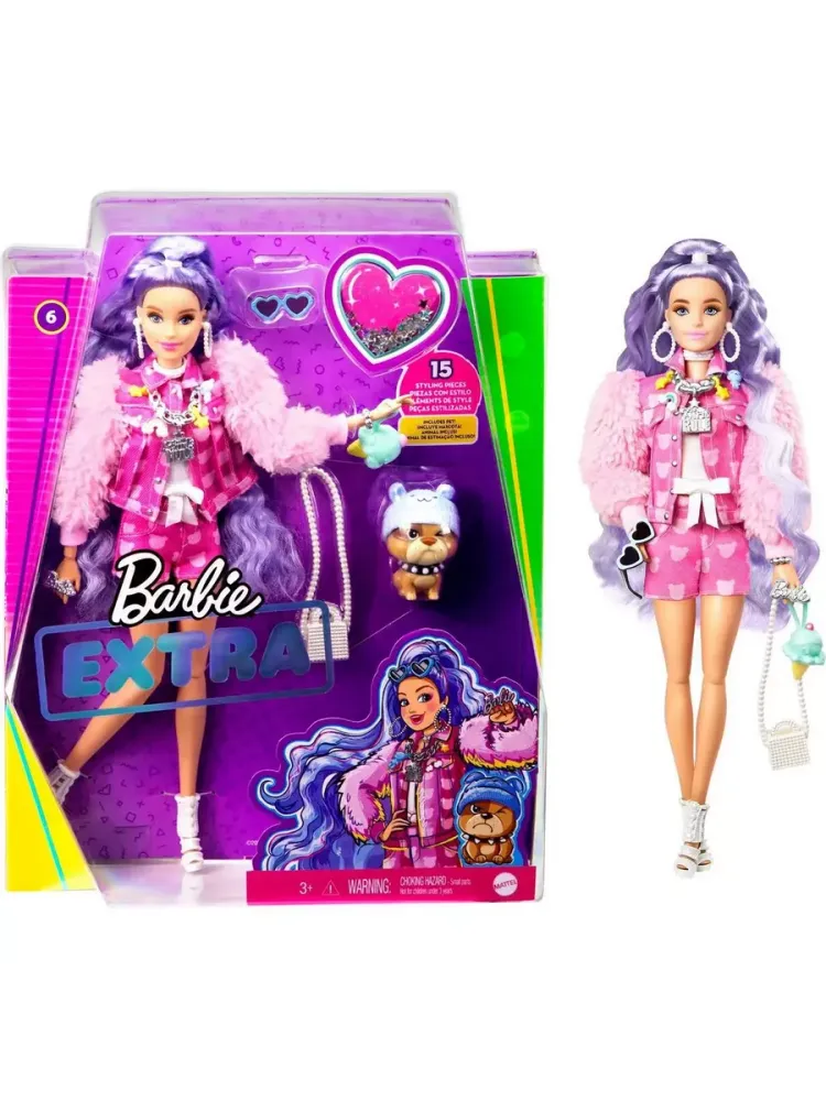 Кукла Барби Экстра Милли с сиреневыми волосами GXF08