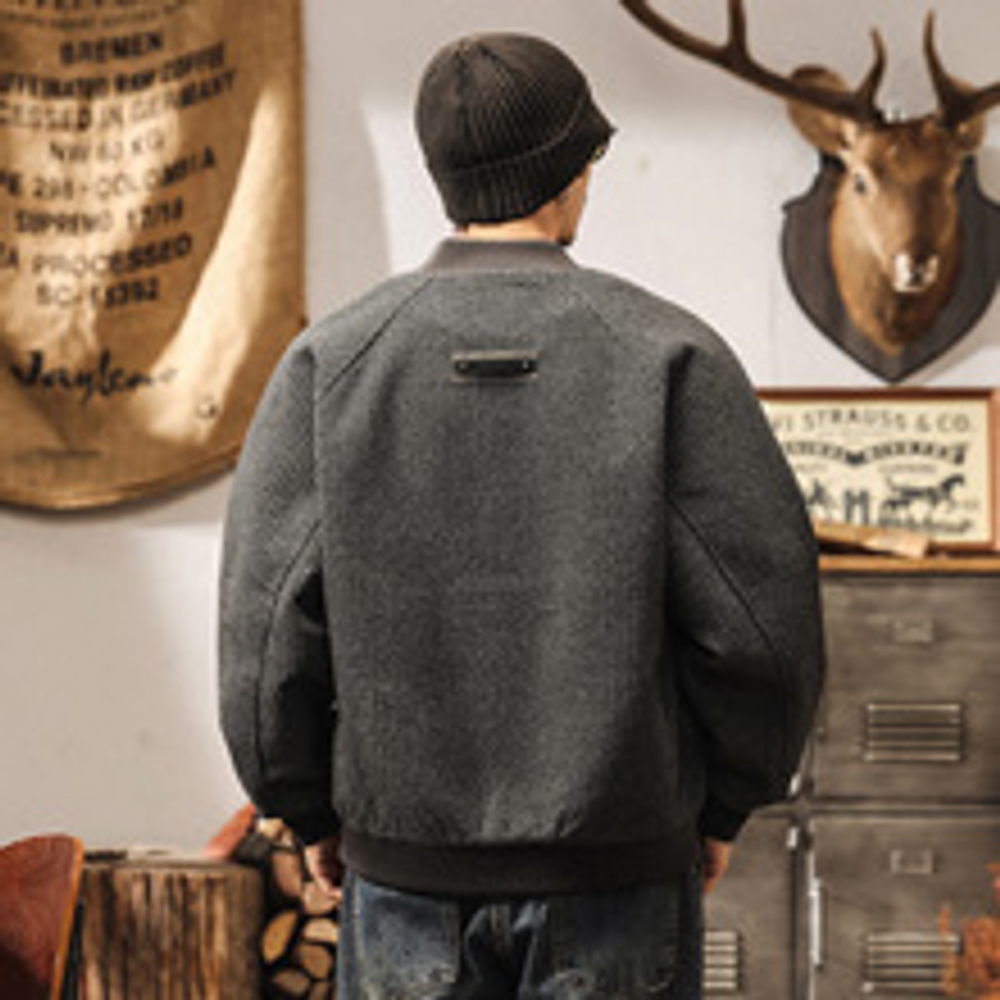 Мужская бейсбольная куртка в американском ретро, весенне-осенняя свободная модная брендовая мужская куртка