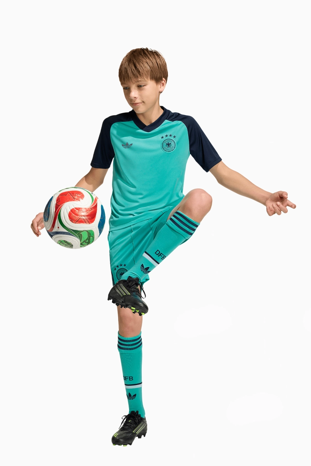 Футболка adidas Originals Germany 2026 Pre-Match Junior - бирюзовый