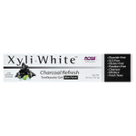 NOW Foods, Solutions, XyliWhite™, древесный уголь, гель-паста для зубной пасты, мята, 181 г (6,4 унции)