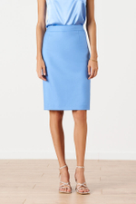 4875 Юбка женская (небесно-голубой)