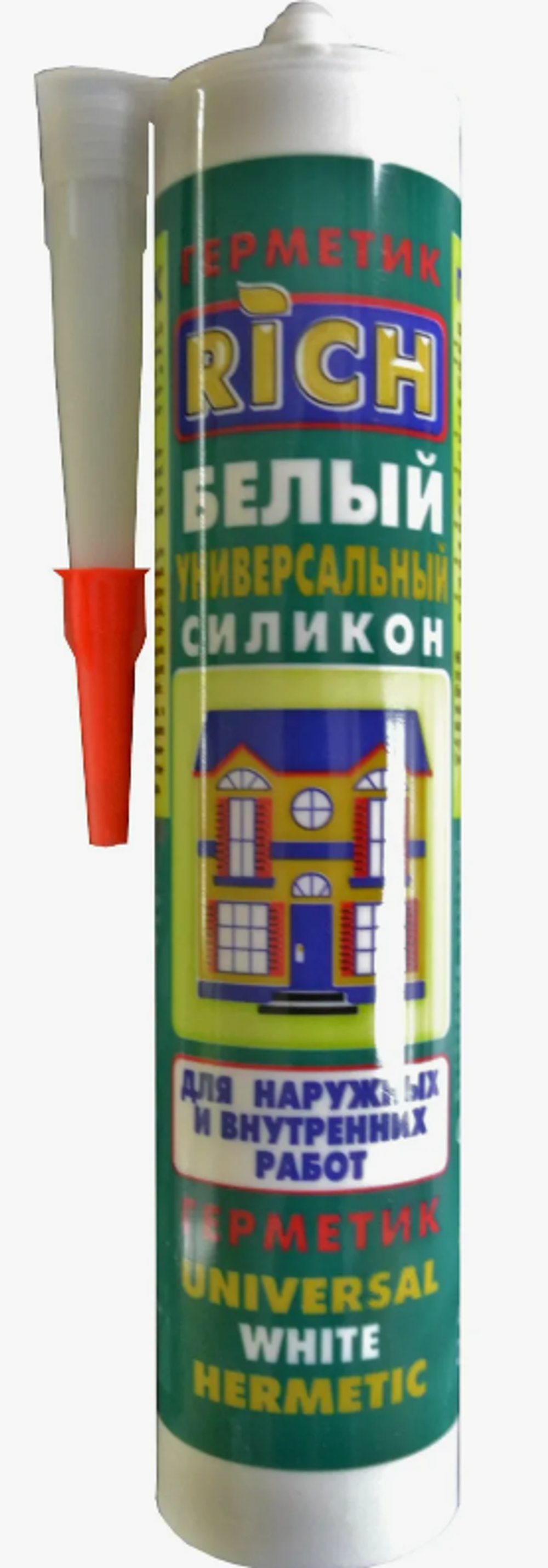 РИЧ Универсальный силикон белый 280мл-300г (ящ.24шт)