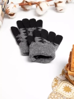 перчатки зимние шерстяные митенки