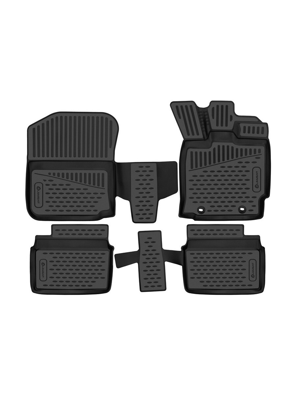 Коврики в салон для TOYOTA Passo (III) 2016-, правый руль хэтчбек, 4шт. (полиуретан) ELEMENT3DA36135210K