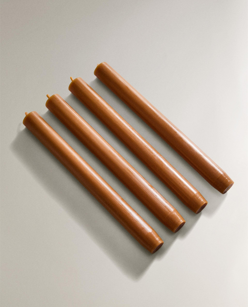 Декоративная свеча Zara Home, 23.5х2.2 см, бумага, 4 шт., 6345/065
