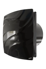 Вентилятор вытяжной D120С WAVE с обр. клапаном Black classic