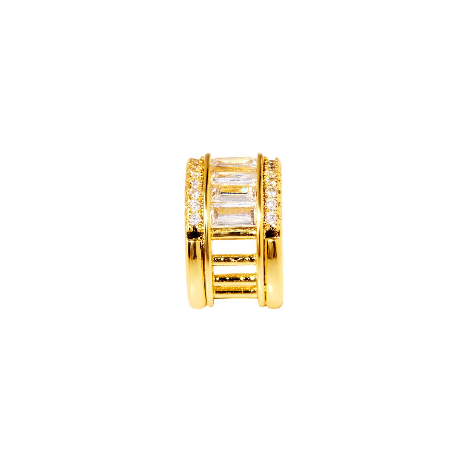 Кафф Crystal Baguette Cuff - Gold
