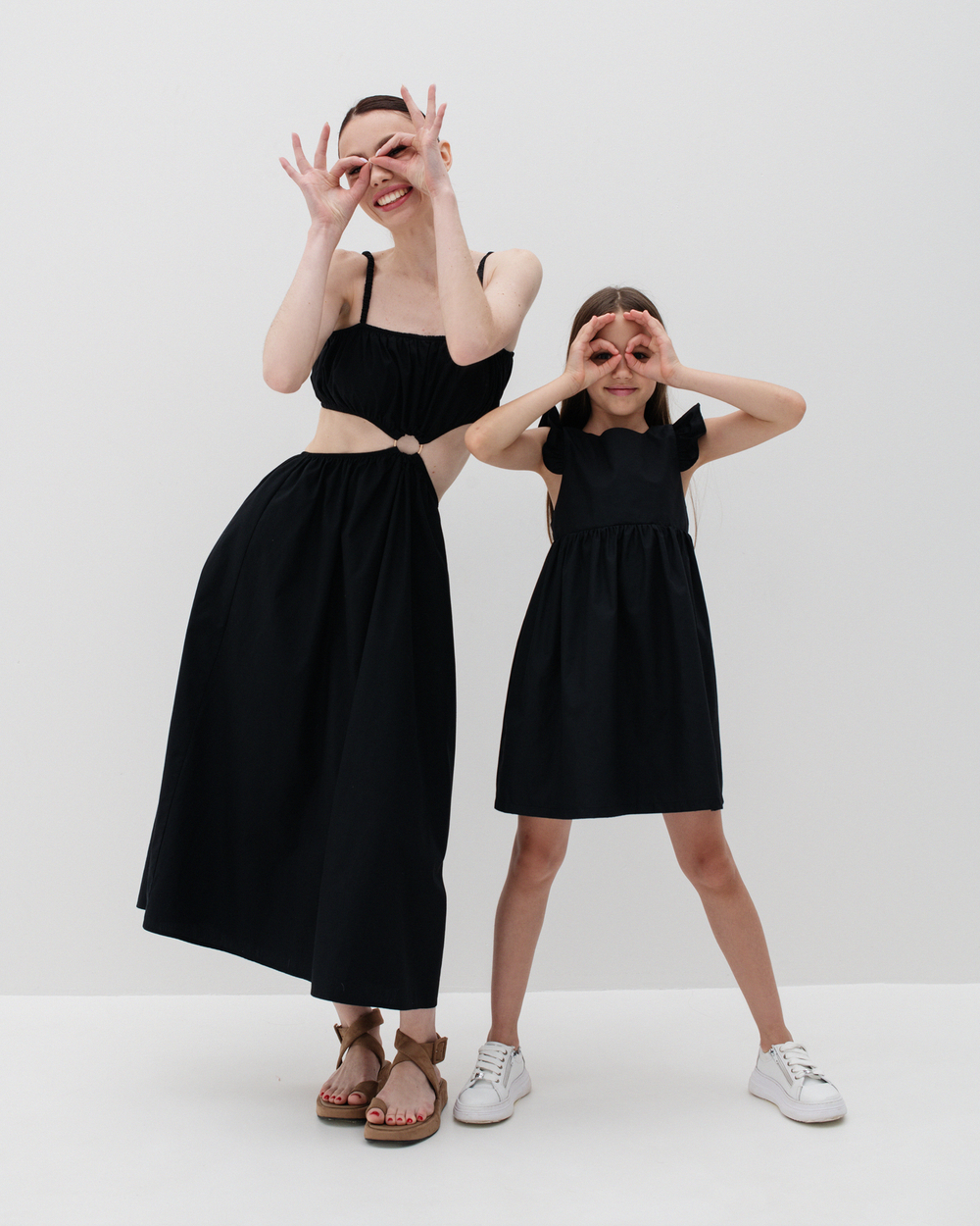 Сарафан с кольцом из хлопка