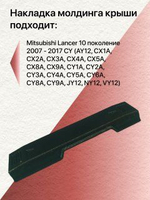 Накладка молдинга водослива Mitsubishi Lancer 10 левая (водительская)