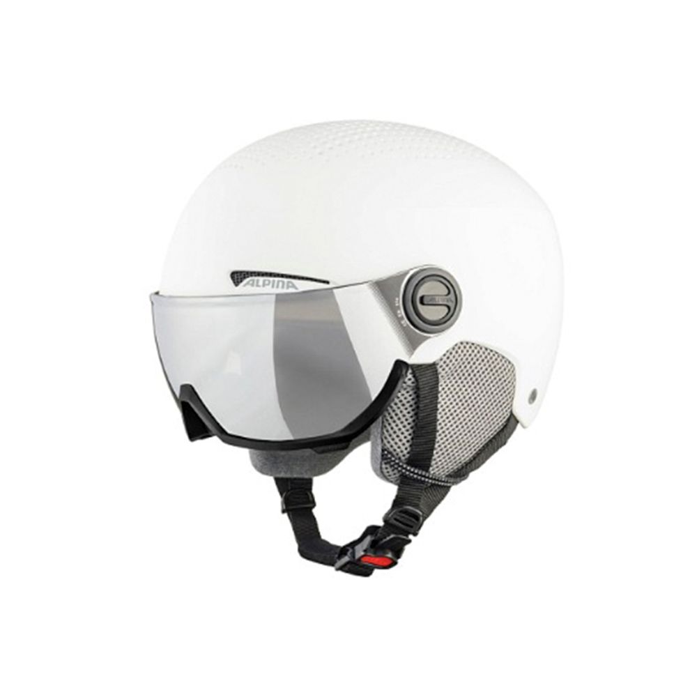Зимний Шлем Alpina 2021-22 Arber Visor Q-Lite White Matt (см:54-58)
