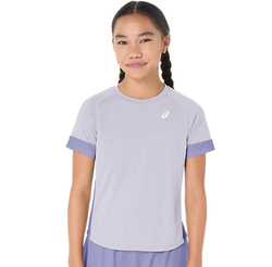 Футболка для девочки Asics Girls Short Sleeve Top - lilac hint/bluebell