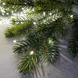 Гирлянда 1м Snake Light Капли Микро на зеленом проводе 400 ламп